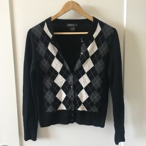 Argyle Cashmere Cardigan